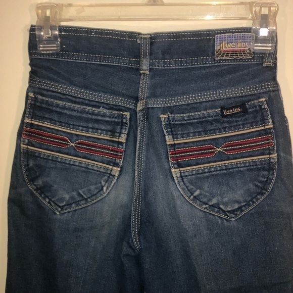 Vintage 70’s Girl’s Live Ins Embroidered Pocket Jeans Size 14 - Picture 11 of 11